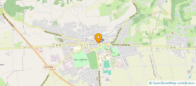 localisation de l'entreprise COPROP MANCHON MAURICE à LA COTE-SAINT-ANDRE