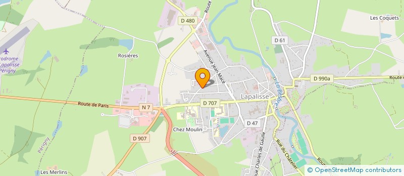 localisation de l'entreprise COPROP MONTPLAISIR  LAPALISSE