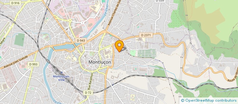 localisation de l'entreprise COPROP NOUVELLE CROIX BLANC à MONTLUCON