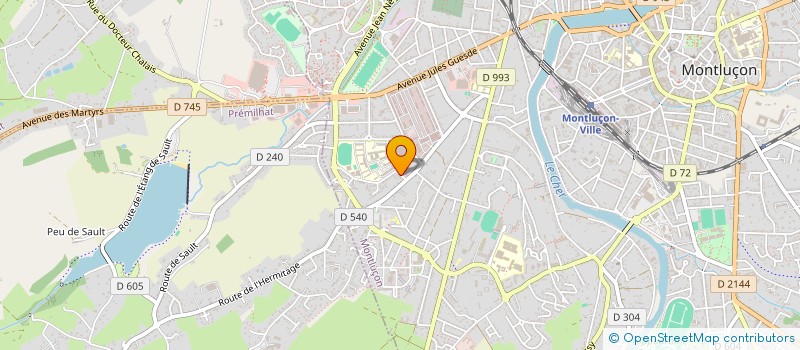 localisation de l'entreprise COPROP P BROSSES à MONTLUCON