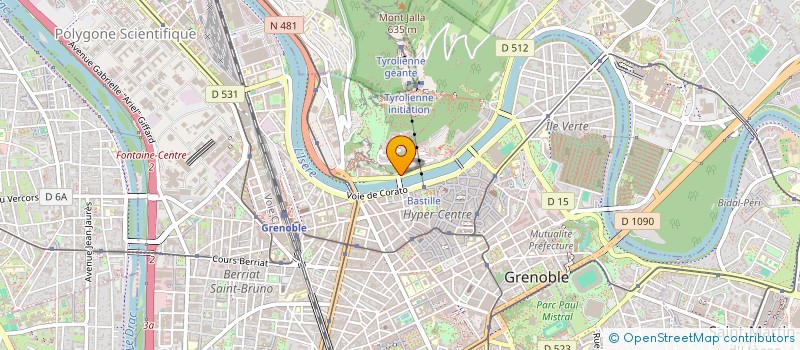 localisation de l'entreprise COPROP PERRIERE  GRENOBLE