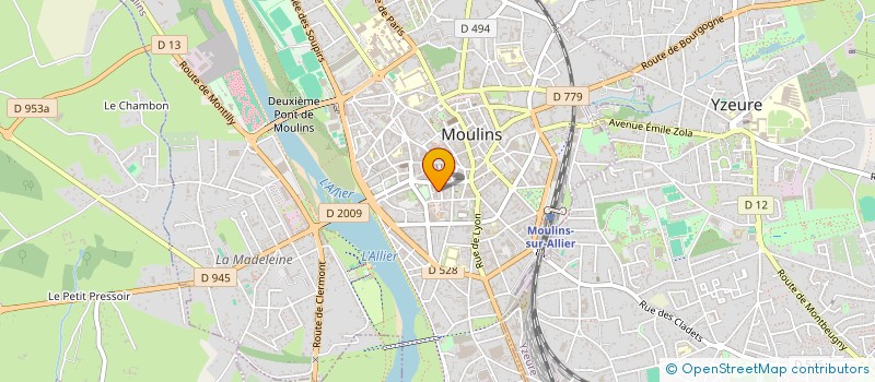 localisation de l'entreprise COPROP PLACE DE LA LIBERTE  MOULINS