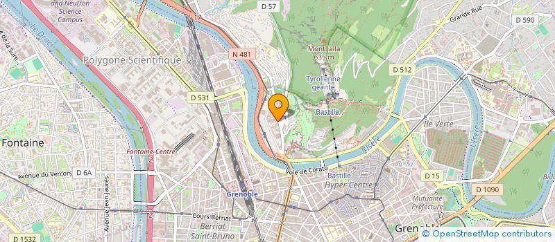 localisation de l'entreprise COPROP PORTE DE FRANCE  GRENOBLE