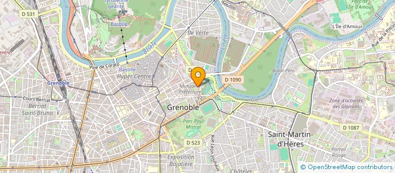 localisation de l'entreprise COPROP PORTE DE GENEVE  GRENOBLE