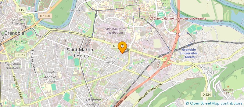 localisation de l'entreprise COPROP PRE PEYSANDE  SAINT-MARTIN-D'HERES