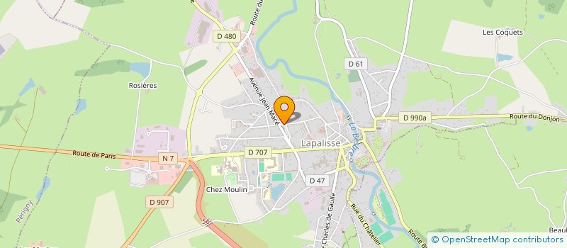 localisation de l'entreprise COPROP PRES FLEURIS 4 5 E  LAPALISSE