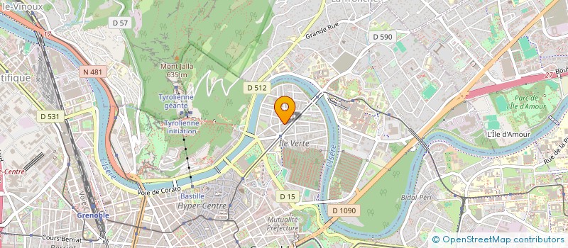 localisation de l'entreprise COPROP QUARANTE ET UN RUE DE MORTILLET  GRENOBLE