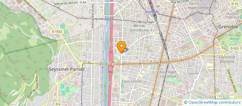 localisation de l'entreprise COPROP QUARANTE R AMPERE  GRENOBLE