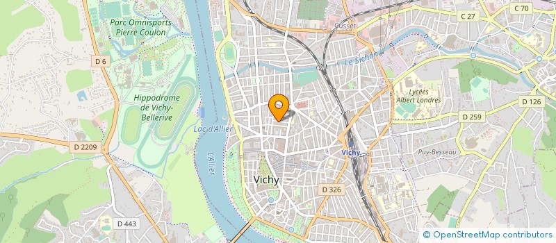 localisation de l'entreprise COPROP R DE LA PAIX à VICHY