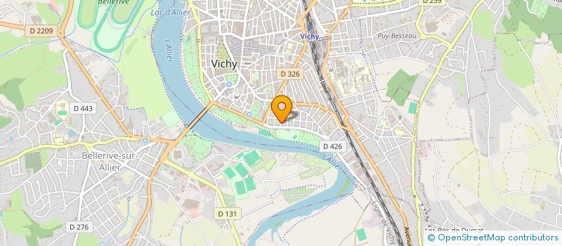 localisation de l'entreprise COPROP R TOURAINE à VICHY