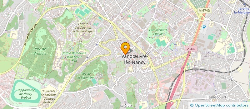 localisation de l'entreprise COPROP REMBL PLAI  VANDUVRE-LES-NANCY