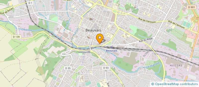 localisation de l'entreprise COPROP RES BELLOVAQUE  BEAUVAIS