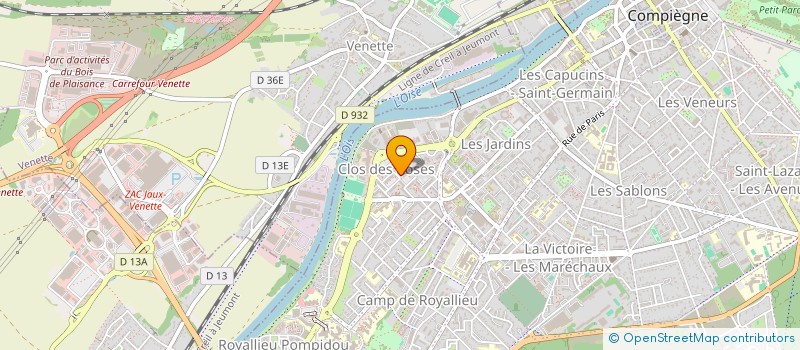 localisation de l'entreprise COPROP RES CH GOUNOD              LES C  COMPIEGNE