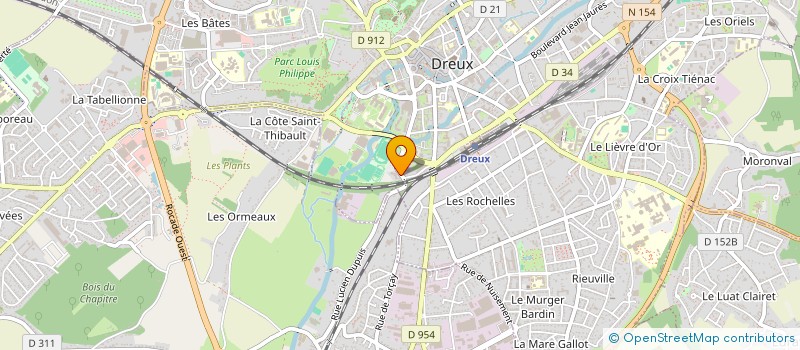 localisation de l'entreprise COPROP RES DREUX PANORAMIC à DREUX