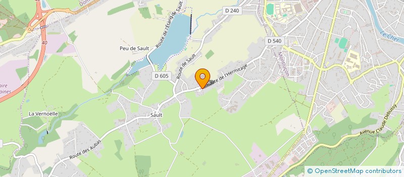 localisation de l'entreprise COPROP RES DU CHATEAU LES AUBIERS à DOMERAT