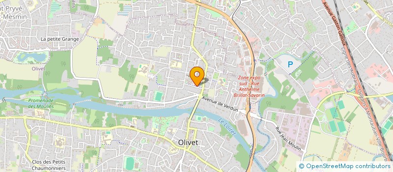 localisation de l'entreprise COPROP RES DU LOIRET  OLIVET