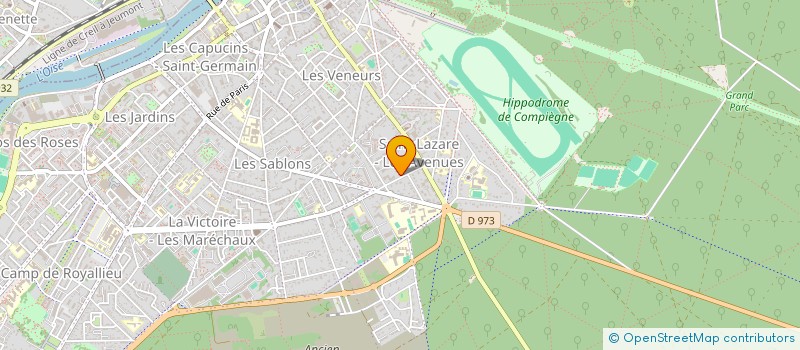 localisation de l'entreprise COPROP RES GRANDE VENNERIE  COMPIEGNE