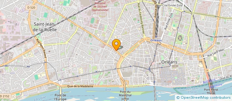 localisation de l'entreprise COPROP RES JEAN BART  ORLEANS