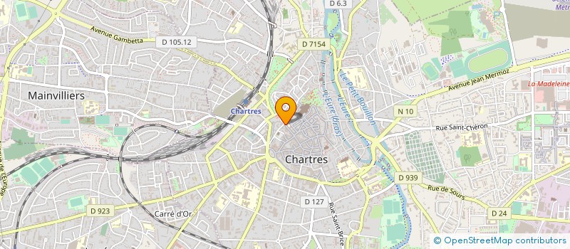 localisation de l'entreprise COPROP RES JEANNE D ARC II à CHARTRES