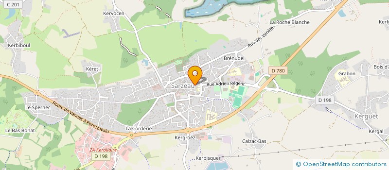 localisation de l'entreprise COPROP RES KER HOEDIC RUE ST VINCENT  SARZEAU