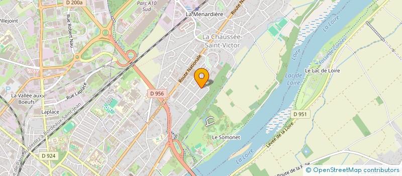 localisation de l'entreprise COPROP RES L'HERMITAGE 2  LA CHAUSSEE SAINT VICTOR