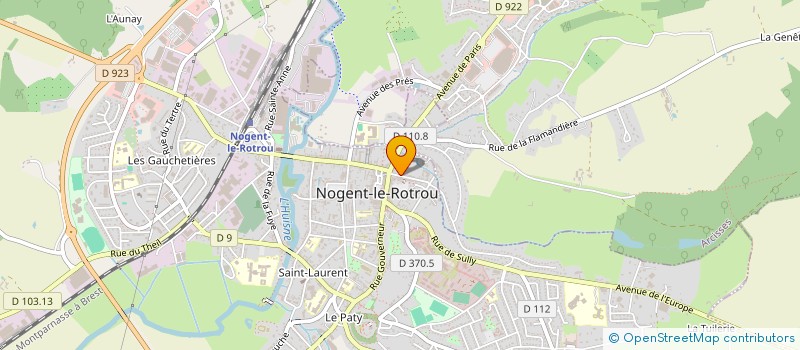 localisation de l'entreprise COPROP RES LA CLOCHE D'OR à NOGENT-LE-ROTROU