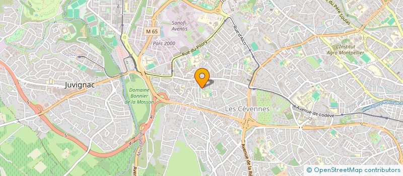 localisation de l'entreprise COPROP RES LES TERRASSES DE L ESPLANADE à MONTPELLIER