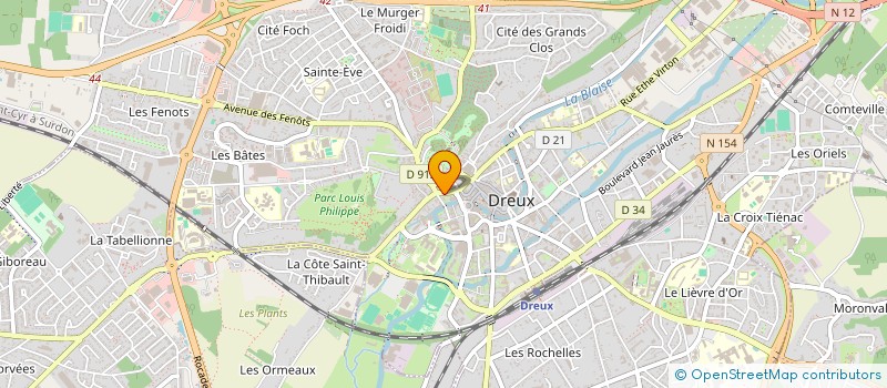 localisation de l'entreprise COPROP RES ST THIBAULT à DREUX