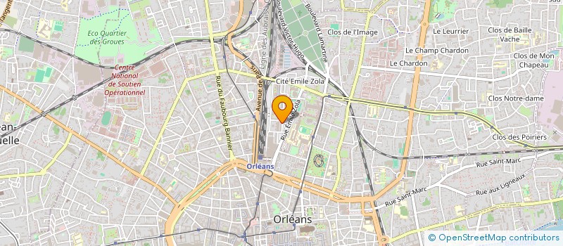 localisation de l'entreprise COPROP RES VERVILLE  ORLEANS