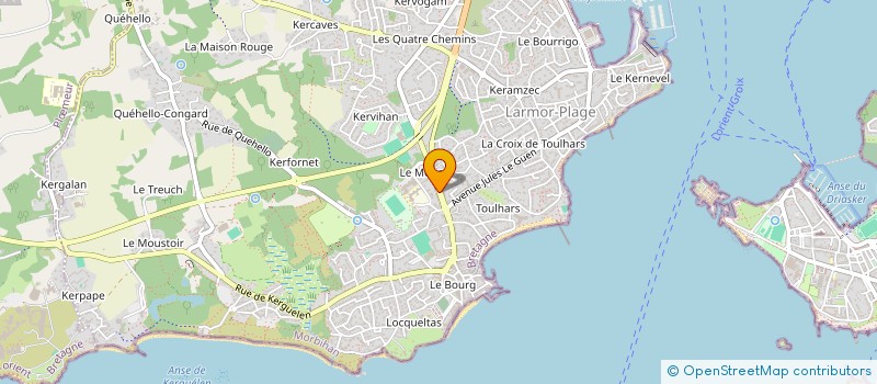 localisation de l'entreprise COPROP RESIDENCE 16 AV PRESIDENT KENNEDY 56260 LARMOR PLAGE  LARMOR-PLAGE