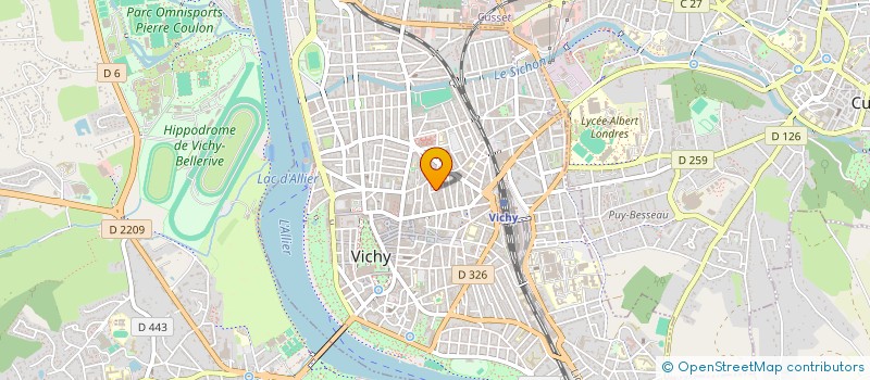 localisation de l'entreprise COPROP RESIDENCE DARCET  VICHY