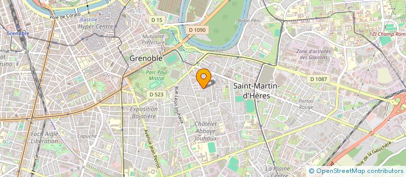 localisation de l'entreprise COPROP RESIDENCE DE L ORME  GRENOBLE