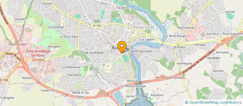 localisation de l'entreprise COPROP RESIDENCE DU JEU DE PAUME 12 RUE DU PERE ETERNEL PLACE DU JEU DE PAUME 56400 AURAY à AURAY