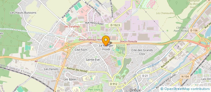 localisation de l'entreprise COPROP RESIDENCE LE MURGER à DREUX