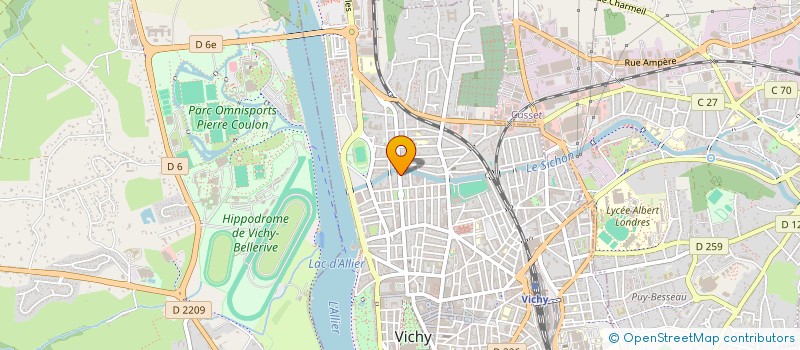 localisation de l'entreprise COPROP RESIDENCE LE RUBIS  VICHY