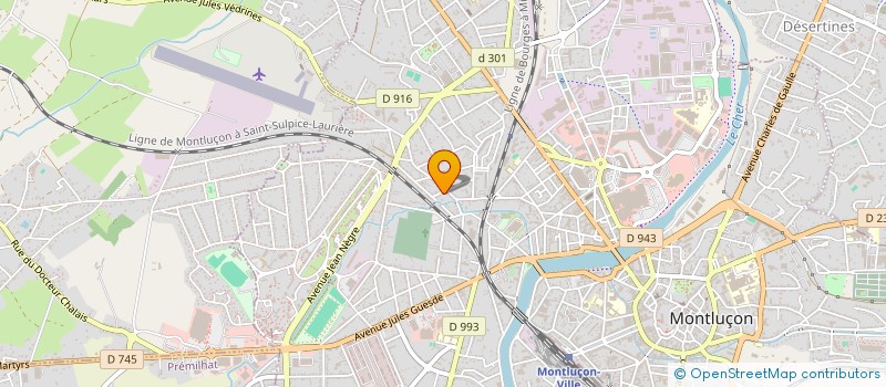 localisation de l'entreprise COPROP RESIDENCE MISCAILLOUS à MONTLUCON