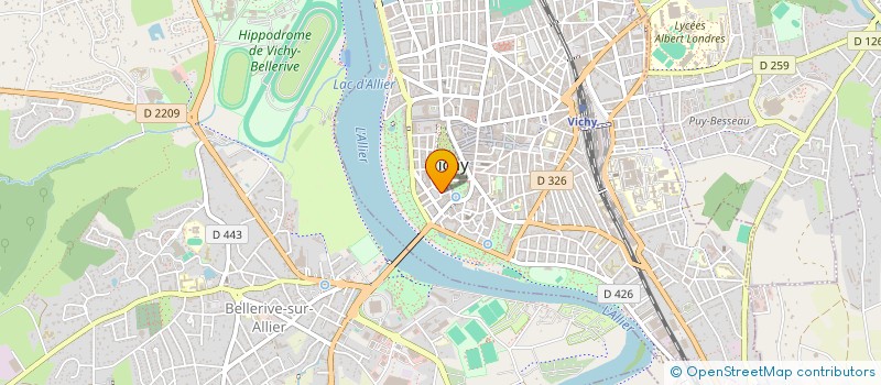 localisation de l'entreprise COPROP RESIDENCE PAVILLON OPERA  VICHY