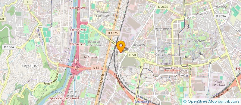 localisation de l'entreprise COPROP RESIDENCE PLEIN SOLEIL  GRENOBLE