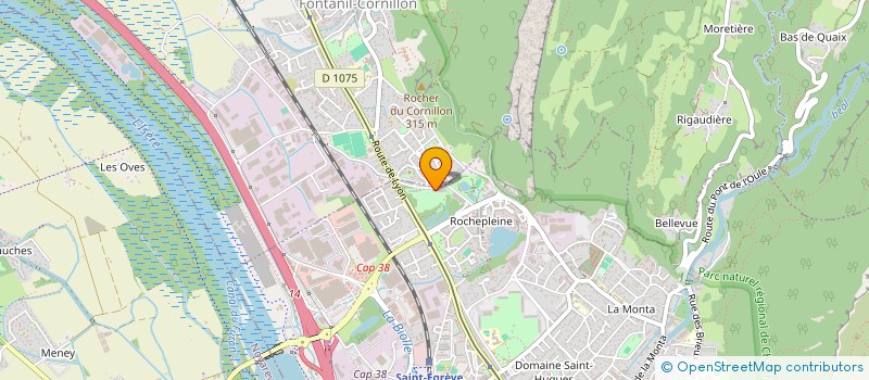 localisation de l'entreprise COPROP ROCHEPLAINE A  SAINT-EGREVE