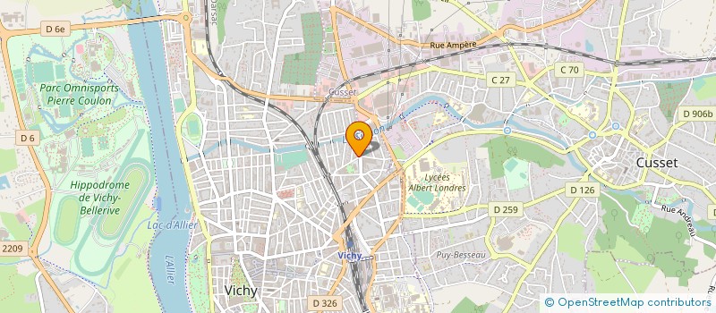 localisation de l'entreprise COPROP ROMAINS GRAVES à VICHY