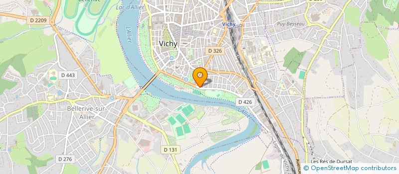 localisation de l'entreprise COPROP ROSERAIE à VICHY