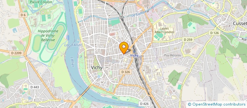 localisation de l'entreprise COPROP ROUSSOULY à VICHY