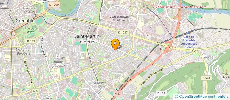 localisation de l'entreprise COPROP RUE ALFRED GUEYMARD  SAINT-MARTIN-D'HERES