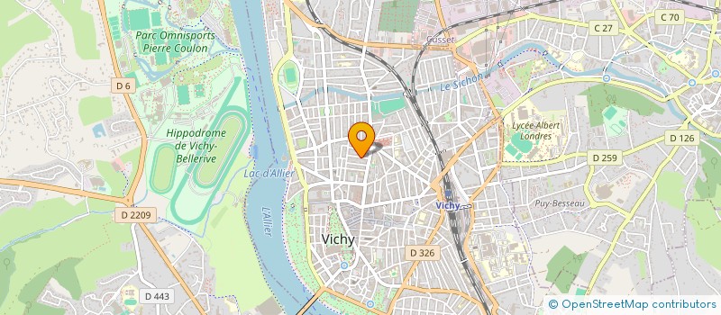 localisation de l'entreprise COPROP RUE DE LONGCHAMPS  VICHY