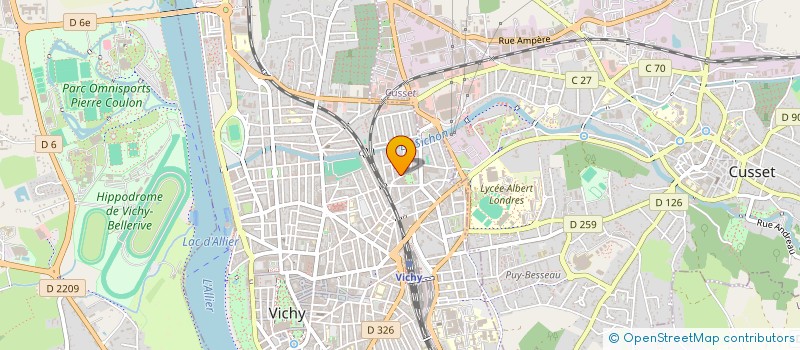 localisation de l'entreprise COPROP RUE DU VERT GALANT  VICHY