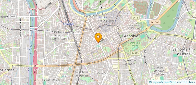 localisation de l'entreprise COPROP RUE LESDIGUIERES  GRENOBLE