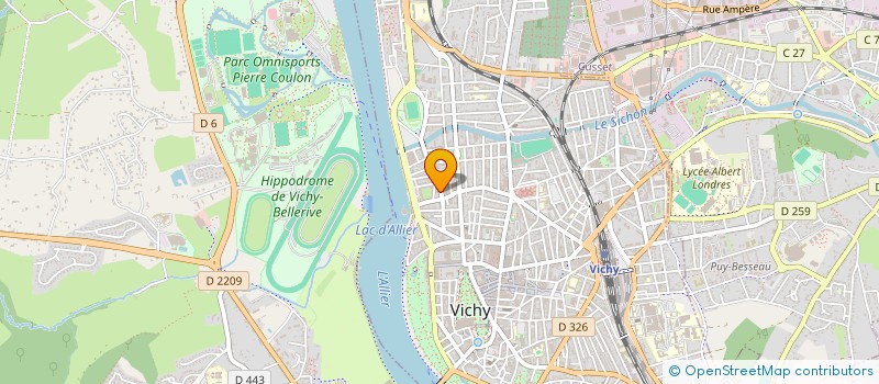 localisation de l'entreprise COPROP RUE LOUIS BLANC  VICHY