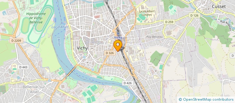 localisation de l'entreprise COPROP RUE MARECHAL JOFFRE  VICHY