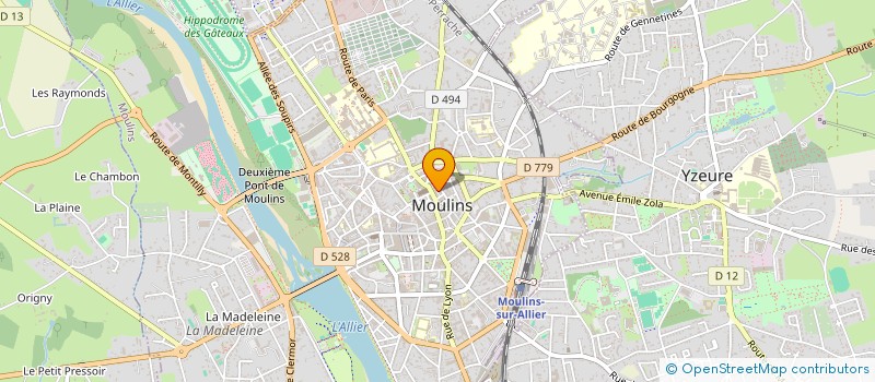 localisation de l'entreprise COPROP RUE TRAVERSINE  MOULINS