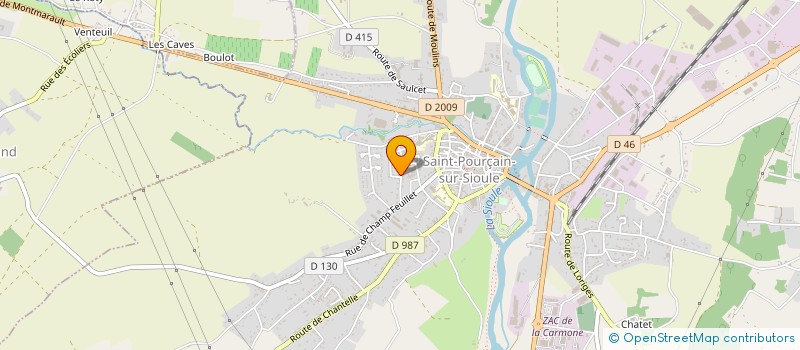 localisation de l'entreprise COPROP SAINT EXUPERY à SAINT-POURCAIN-SUR-SIOULE